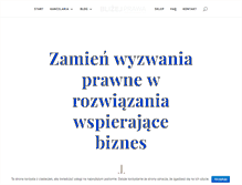Tablet Screenshot of blizejprawa.com