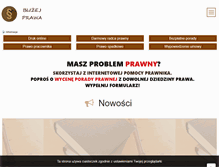Tablet Screenshot of blizejprawa.pl